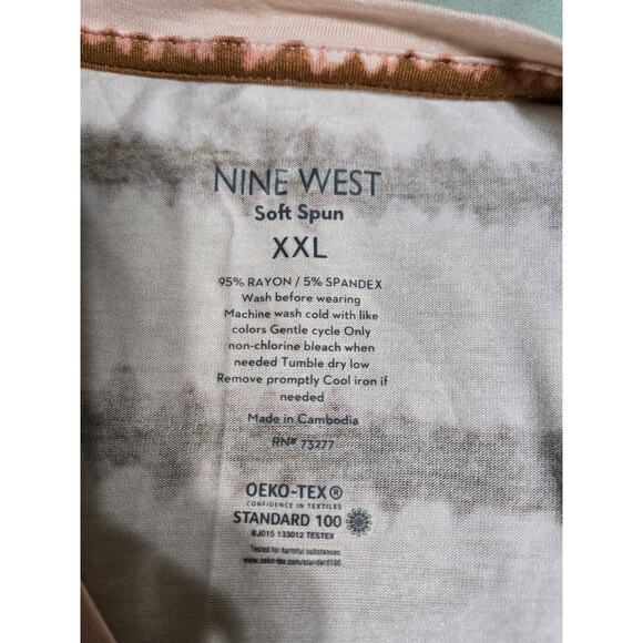 Nine west xxl women's plus size striped tshirt New with tags - Picture 6 of 8